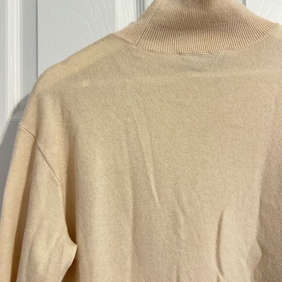 Everlane Cashmere Sweater Raglan Mock Neck Pullover Light Blush Pink Small Women - Picture 10 of 10